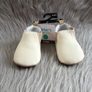 Carter's Child Of Mine Baby Shoes Infant Girls Size‎ 3-6 Months White Booties